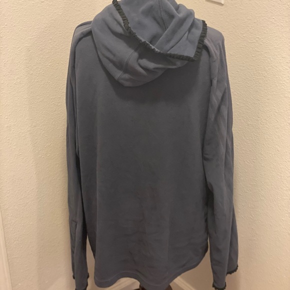 2 FOR $20 Adidas Blue Fleece Oversized Hoodie Tunic Pullover Thumbholes Size M - Picture 5 of 7